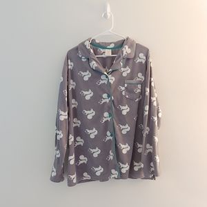 Cute squirrel fleece pj set
